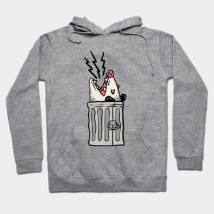 Trash can Opossum Screaming Hoodie